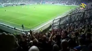 19-10-2014 dkv - S.C. Cambuur 2-2 Sfeer Uitvak + Cambuurplein (14/15)