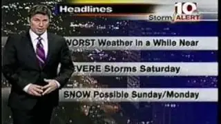 2-26-2009 Brooks Garner 7PM Forecast & Severe Storms & Snow !