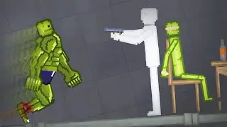 Crazy Melons Fight With People In People Playground  | 18