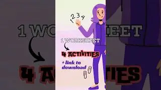 🦄1 рабочий лист для 4 простых заданий!! Необходимый атрибут для изучения английского как иностран...