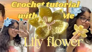 Lily clip crochet tutorial ( under 30 min project part 1) basic stitches