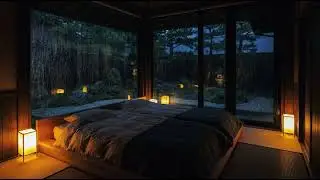 Rain Sounds for Sleeping &ndash; Cozy Japanese Bedroom with Rain for Relaxation Focus and Insomnia