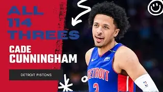 Cade Cunningham ALL 114 Three-Pointers From 2021-22 NBA Regular Season | King of NBA