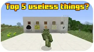 Minecraft Xbox 360 & PS3 - The Top 5 Most Useless Features + Mobs In Minecraft