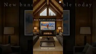 Winter Sports 4K &mdash; New Impressionism Collection | Ski &bull; Snowboard &bull; TV Art #shorts
