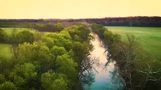 Turnback Creek Flyover With Birds April 2023