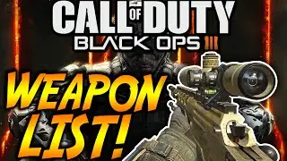 Call of Duty: Black Ops 3 LEAKED Weapon List! (Black Ops 3 Weapons List)