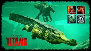 🔴LIVE | Саркозух (Sarcosuchus) в доисторических болотах | PATH of TITANS