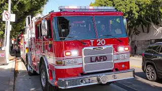 LAFD Light Force 20 Responding *NEW TRUCK 20*