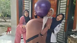 Kasihan ‼️😭 Drama Lucu 💢😜 Ibu Hamil Di Bekap Balon Jumbo Sakit Perut Melahirkan