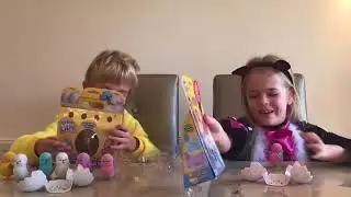 Opening our little live pets!! GOLD EDITION CHICK!!!!