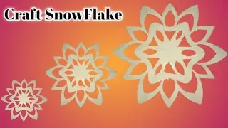 🩶 DIY Paper Snowflakes✨Simple Paper Cutting Design for Decoration💫