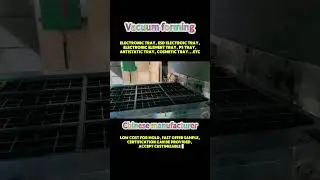 Vacuum forming for ESD ps trays.😄😄😄 #plastictray #factory #thermoforming #vacuumforming