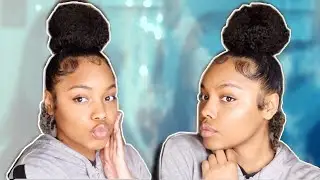 Quick Curly Bun with Drawstring Ponytail | Mielle Organics Oats & Honey
