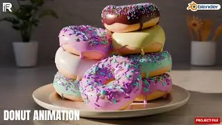 Blender Donut Animation 🍩 | Free Project File | RIFVFX  | RIFVFX