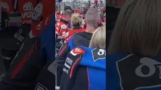 BSB Donington September 2025 Parc Ferme race 3 Kyle Ryde, Scott Redding & Rory Skinner