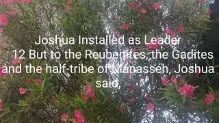Joshua Installed as Leader   12 But to the Reubenites, the Gadites and the half-tribe of Manasseh, 