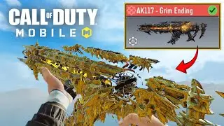 Mythic AK117 Grim Ending with Gold Camo Gameplay | 2 Finger Player COD Mobile