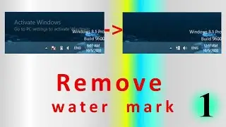 Remove activate windows logo