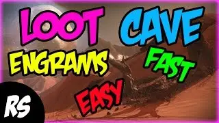 DESTINY LOOT CAVE FARMING MARS - RARE ENGRAM, LEGENDARY ENGRAM