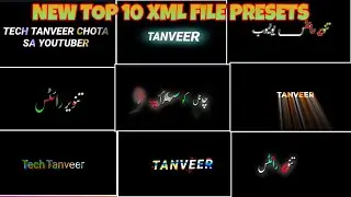 Viral TikTok Urdu Text Xml Presets 🌺👀 | Trending TikTok Lyrics Xml Presets | Tech Tanveer