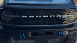 New Accessories 4 the Bronco -shackles, hood deflector, & center storage console.