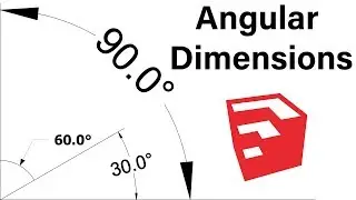 How to Draw Angular Dimensions in SketchUp