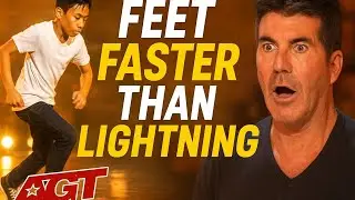 Filipino Boy&rsquo;s Feet Move Faster Than Lightning on AGT | Simon Cowell Is Speechless!