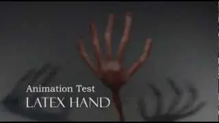 stop-motion latex puppet hand animation test