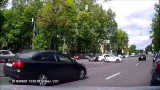 Car crash | Car accident (Dashcam) June 2016 #89 Авария, Политехническая 7 июня 2016 года (Russia)