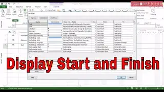 MS Project Tutorial | How to display START and FINISH on Bar | NTD