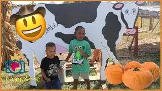 FIRST TIME AT A PUMPKIN PATCH!! | CHAMP and ACE