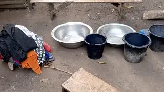 Doing laundry in the African home
