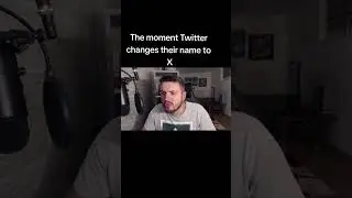 When Twitter Changes their name to X 🐦 #twitter #X #elonmusk #youtubeshorts #shortvideo #shorts