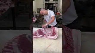 Pork cut | The best piece of meat | Slicing Pork | fresh pork  | how to cut a big piece of meat#pig