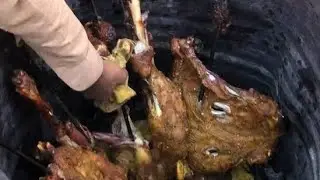 Mutton Sajji_ Special tandori sajji how to make Mutton Sajji at home Raan Roast In Tandor with rice