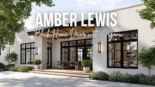 Amber Lewis Inspired Black Home Decor with Organic Texture and Moody Elegance