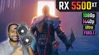 RX 5500 XT पर God of War Ragnar&ouml;k का FPS और Benchmark Test