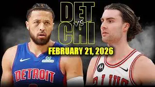 Detroit Pistons vs Chicago Bulls Full Game Highlights &ndash; February 21, 2026 | NBA Season