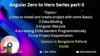 Angular Zero to Hero |Basic to Advance Series|Part-3