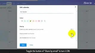 How to Create share or delete calendars in Yahoo Mail