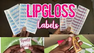 How to make holographic lipgloss labels (Step by Step)
