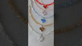 Летние, лёгкие чокеры, цвет на выбор 💚 #чокер #jewelry #чокернашею #циркон #модныйчокер