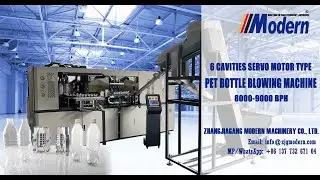 6 cavities plastic bottle blowing machine | Automatic PET bottle blower machine