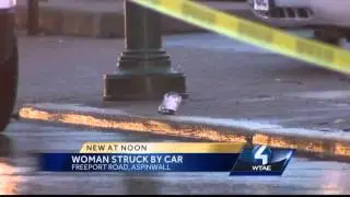 Woman struck by car in Aspinwall