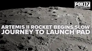 Artemis II rocket begins slow journey to launch pad Saturday