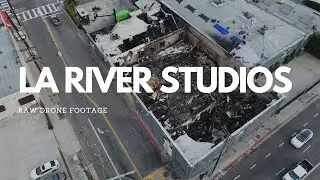 LA River Studios Burned Out Drone Footage