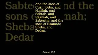 Genesis 10:7 - King James Version
