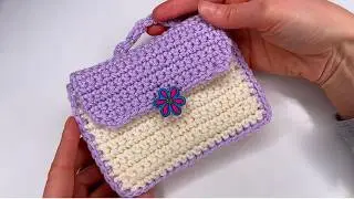 Cute & Easy Crochet Wallet/ Purse - step by step instructions