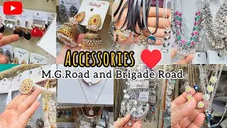 Street Shopping in MG Road Bengaluru | Books, Earrings and Necklaces in the Posh Area 😍🛍️🥻💍📚👖👕👗☂️👛🩴👠
